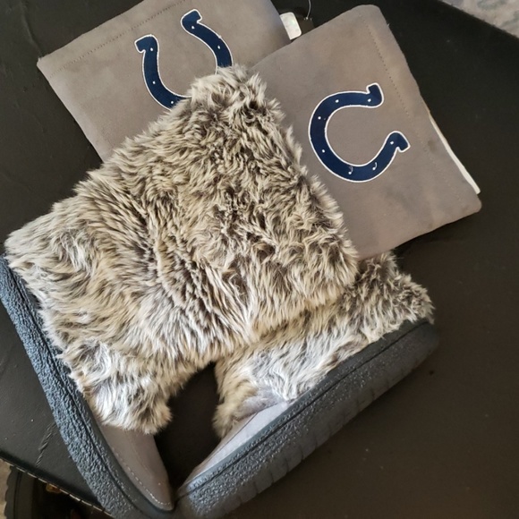 INDIANAPOLIS COLTS NFL DEVOTEE KNEE-HIGH BOOTS W8 - Picture 1 of 8